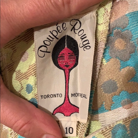 Vintage 1960s flower flare pants - Picture 5 of 5